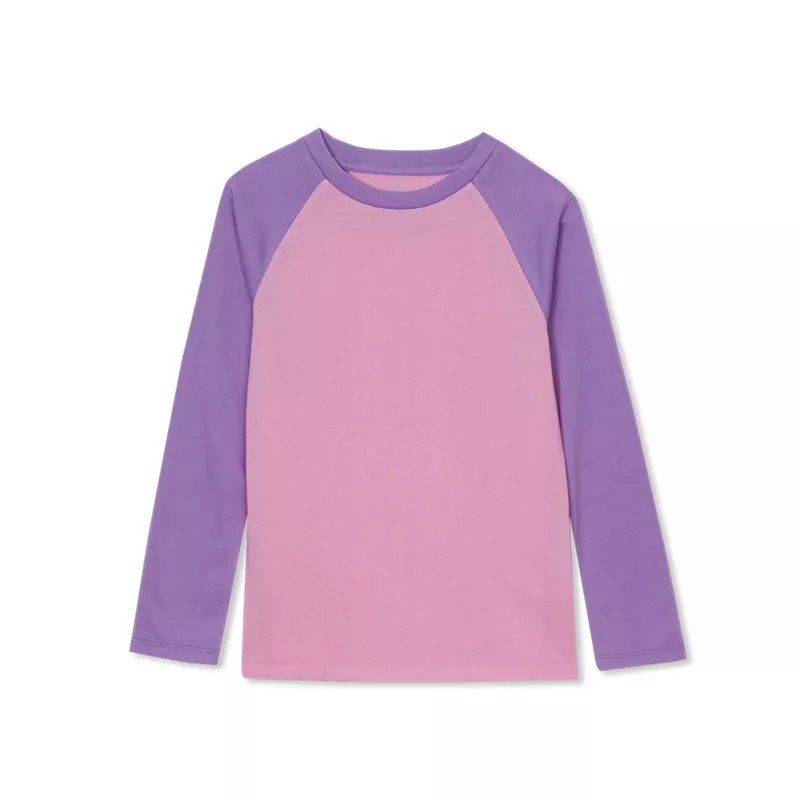 Kids Raglan Jersey Pajama Tee, alternative image