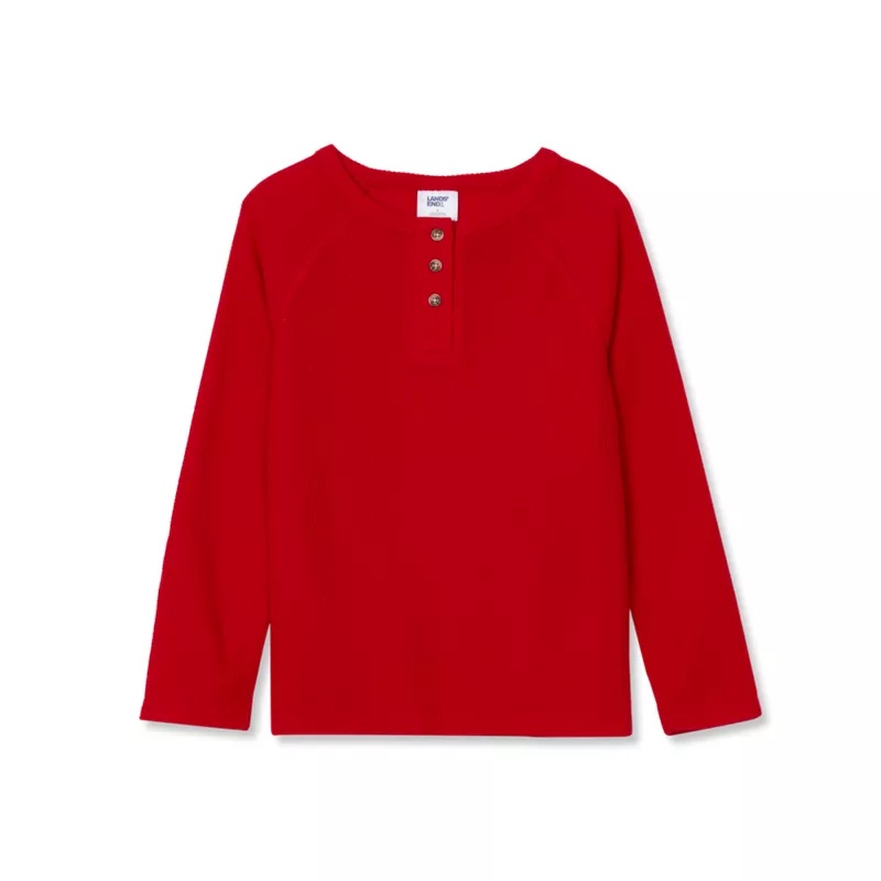 Boys Waffle Pajama Henley, alternative image