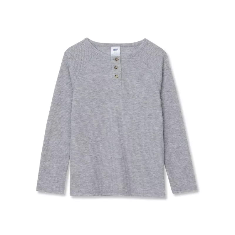 Boys Waffle Pajama Henley, alternative image
