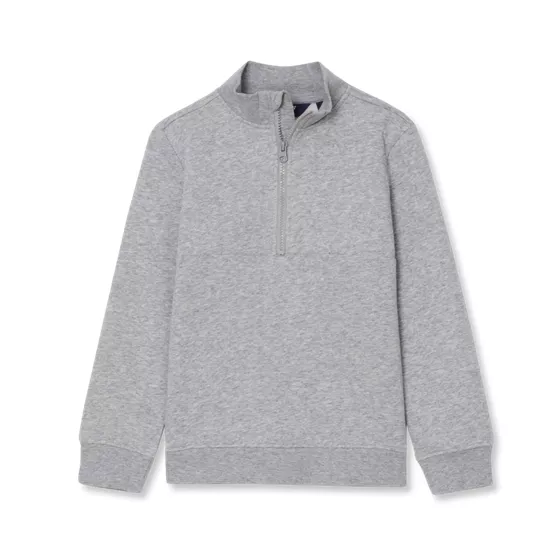 Boys Long Sleeve Fleece Quarter Zip - primary