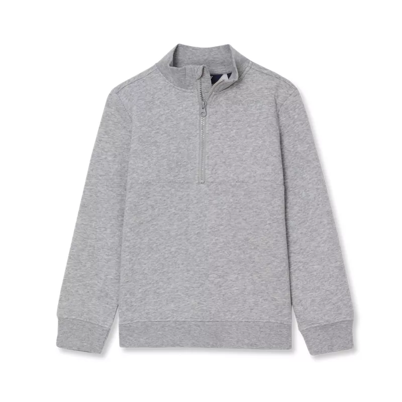Boys Long Sleeve Fleece Quarter Zip, alternative image