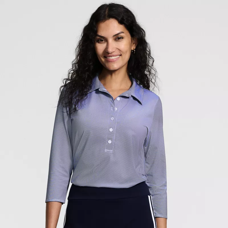 Women's 3/4 Sleeve Sunshade Polo, alternative image
