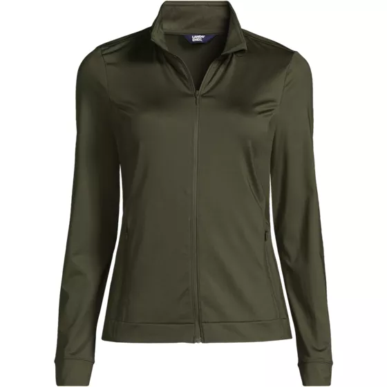 Women's Plus Size Long Sleeve Sunshade Full Zip Jacket - primary