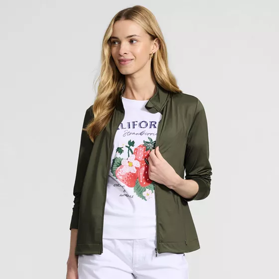 Women's Long Sleeve Sunshade Full Zip Jacket - primary