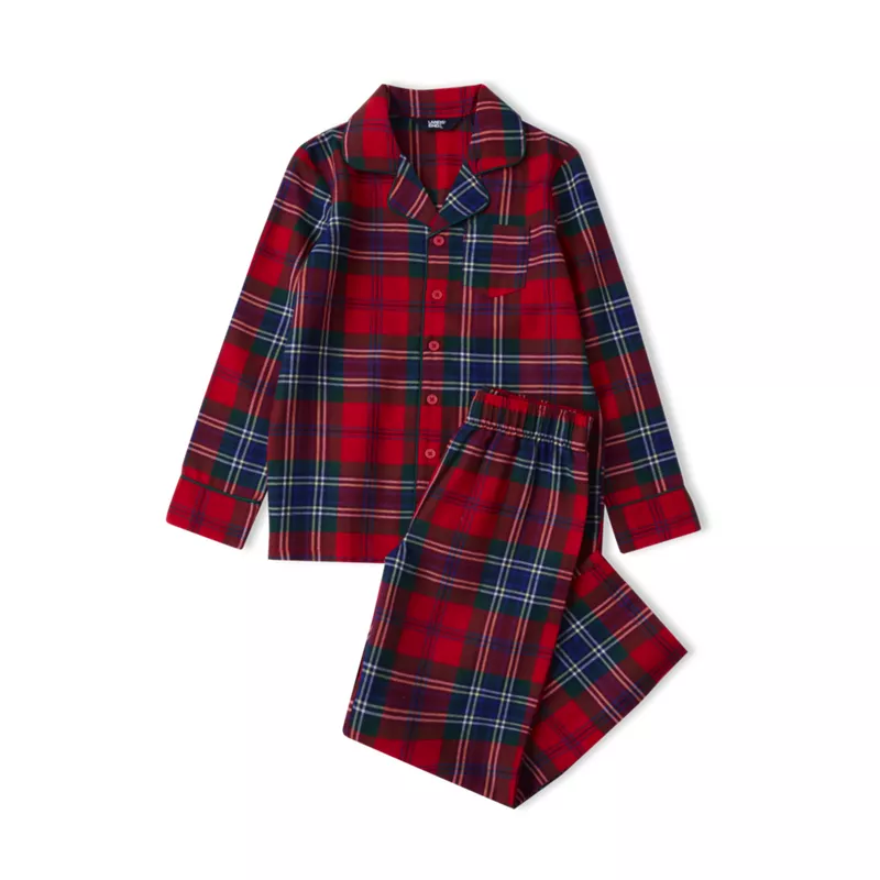 Kids Flannel 2 Piece Pajama Set, alternative image