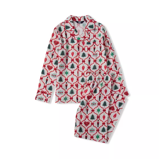 Kids Flannel 2 Piece Pajama Set - primary
