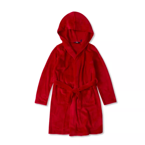 Kids Hooded Fleece Robe - primary
