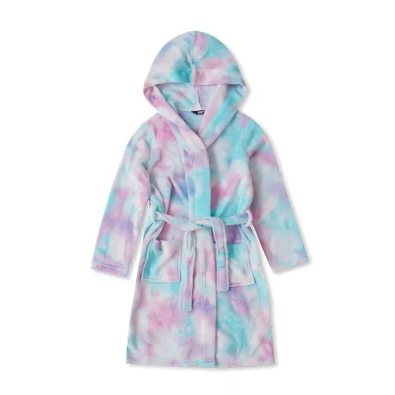 Kids Hooded Fleece Robe - primary