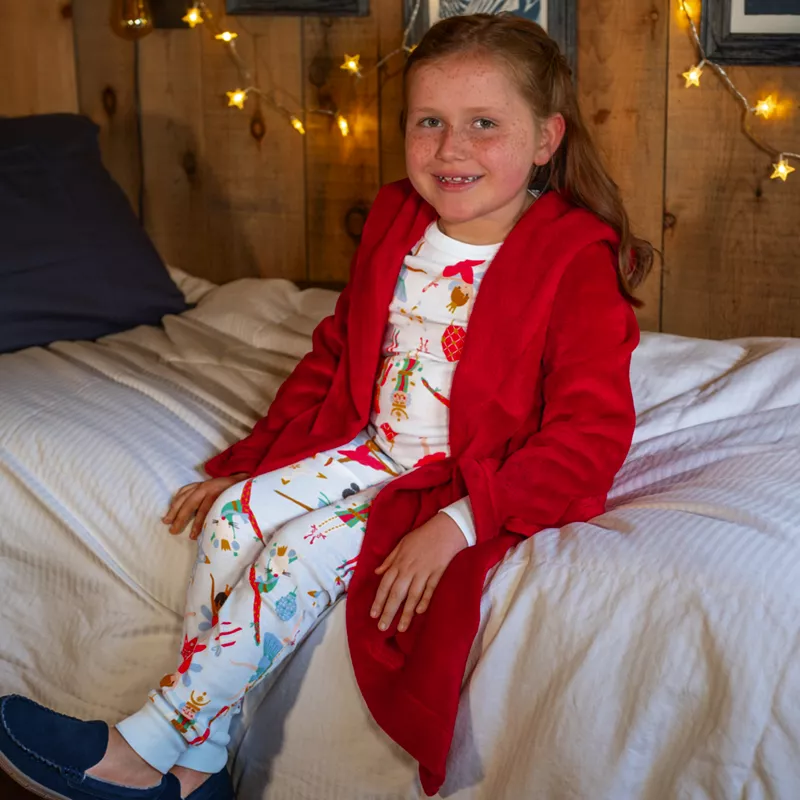 Kids Hooded Fleece Robe, alternative image