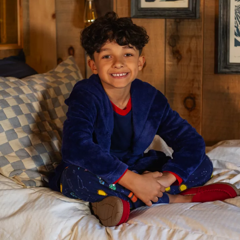 Kids Hooded Fleece Robe, alternative image