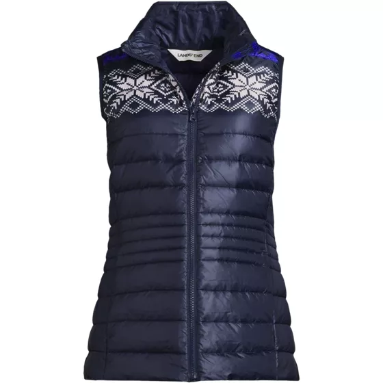 Women's Plus Size Wanderweight Packable Down Print Vest - primary