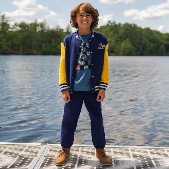 Boys Iron Knee Pull On Pants - primary