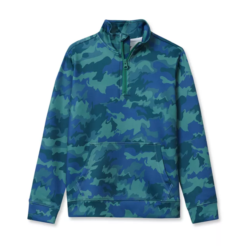 Boys Active Moisture Wicking Quarter Zip, alternative image