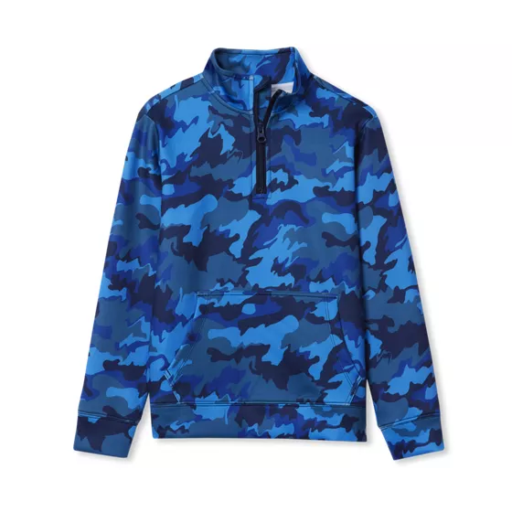 Boys Active Moisture Wicking Quarter Zip - primary