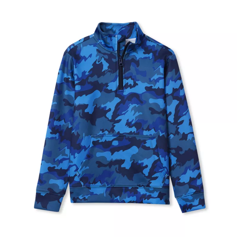 Boys Active Moisture Wicking Quarter Zip, alternative image