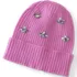 Women's CashTouch Slouchy Winter Beanie with Rhinestones, Front