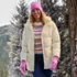 Women's CashTouch Slouchy Winter Beanie with Rhinestones, alternative image