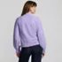 Women's Fuzzy Lurex Turtleneck Lantern Sleeve Sweater, Back