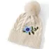 Women's CashTouch Embroidered Cable Knit Beanie Hat, Front
