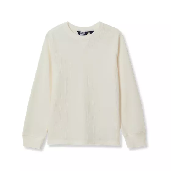 Boys Long Sleeve Waffle Thermal Shirt - primary