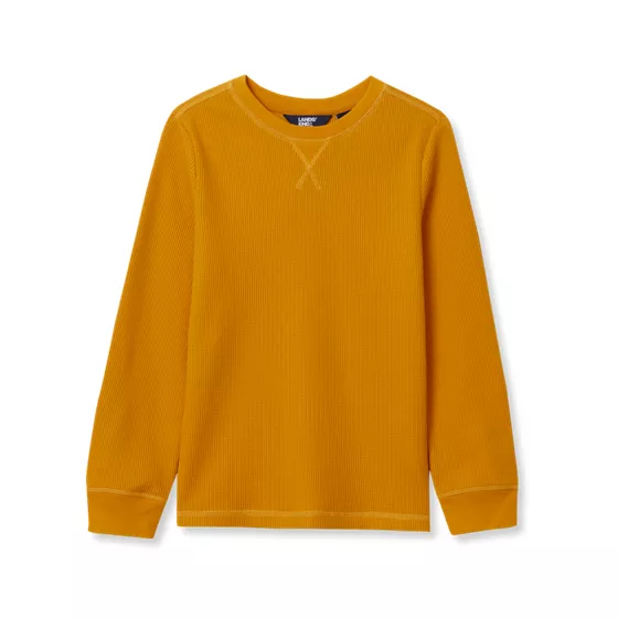 Boys Long Sleeve Waffle Thermal Shirt - primary