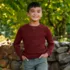 Boys Long Sleeve Waffle Thermal Shirt, alternative image