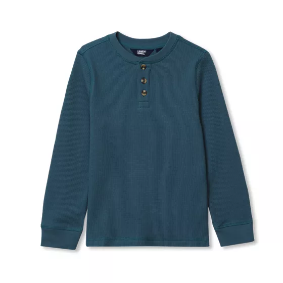 Boys Long Sleeve Thermal Henley - primary