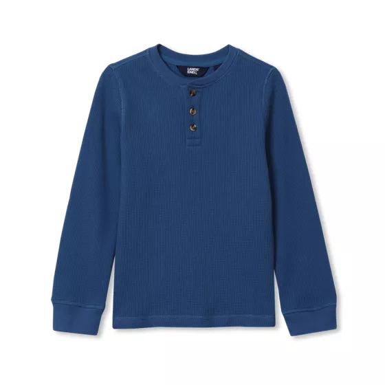Boys Long Sleeve Thermal Henley - primary