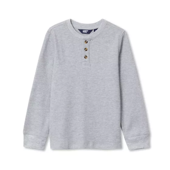 Boys Long Sleeve Thermal Henley - primary