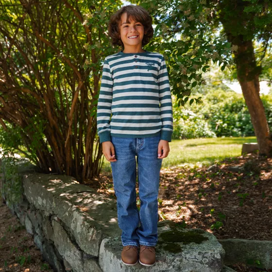 Boys 5 Pocket Iron Knee Jeans - primary