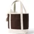 Medium Faux Suede Applique Open Top Tote Bag, Back