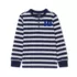 Boys Long Sleeve Striped Henley, alternative image