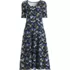 Women's Starfish Elbow Sleeve Midi Fit and Flare Dress, Front