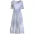 Women's Starfish Elbow Sleeve Midi Fit and Flare Dress, Front