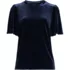 Women's Elbow Sleeve Velvet Tee, Front