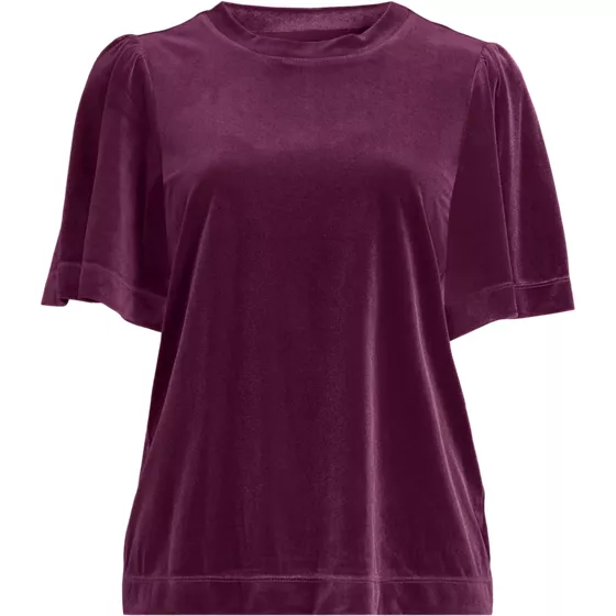 Women's Elbow Sleeve Velvet Tee - primary