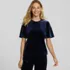 Women's Elbow Sleeve Velvet Tee, Front