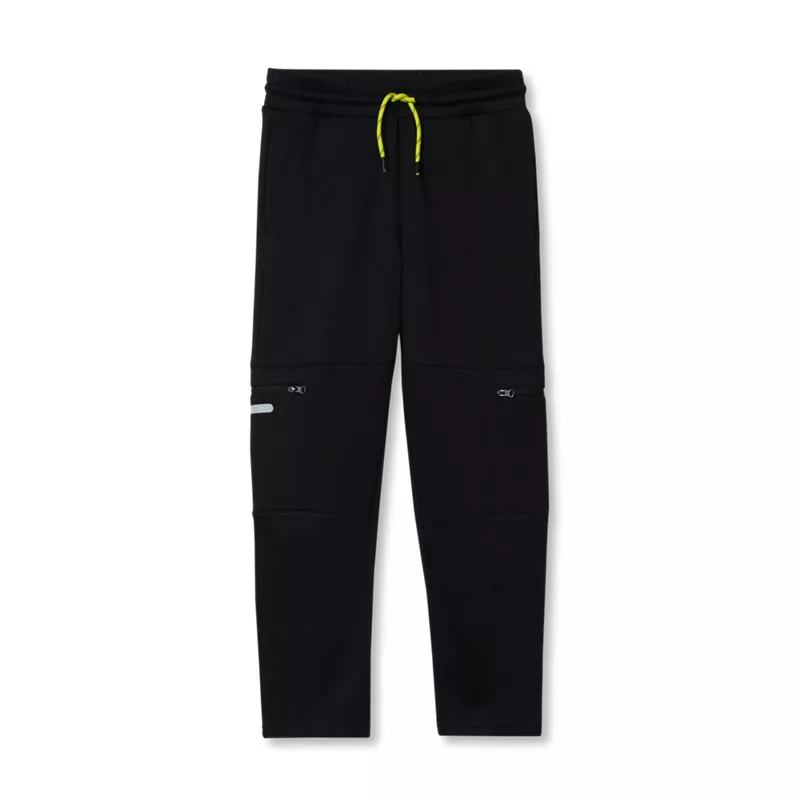 Boys Active Fleece Quick Dry Iron Knee Joggers, alternative image