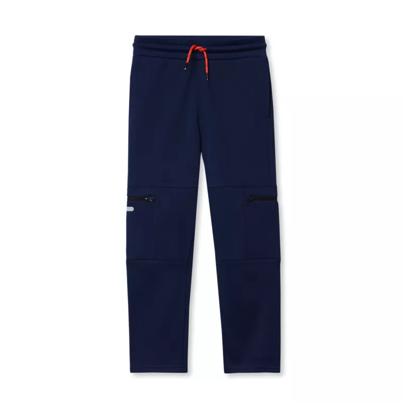 Boys Active Fleece Quick Dry Iron Knee Joggers, alternative image