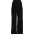 Women's Knit Velvet High Rise Pull On Wide Leg Pants, Front