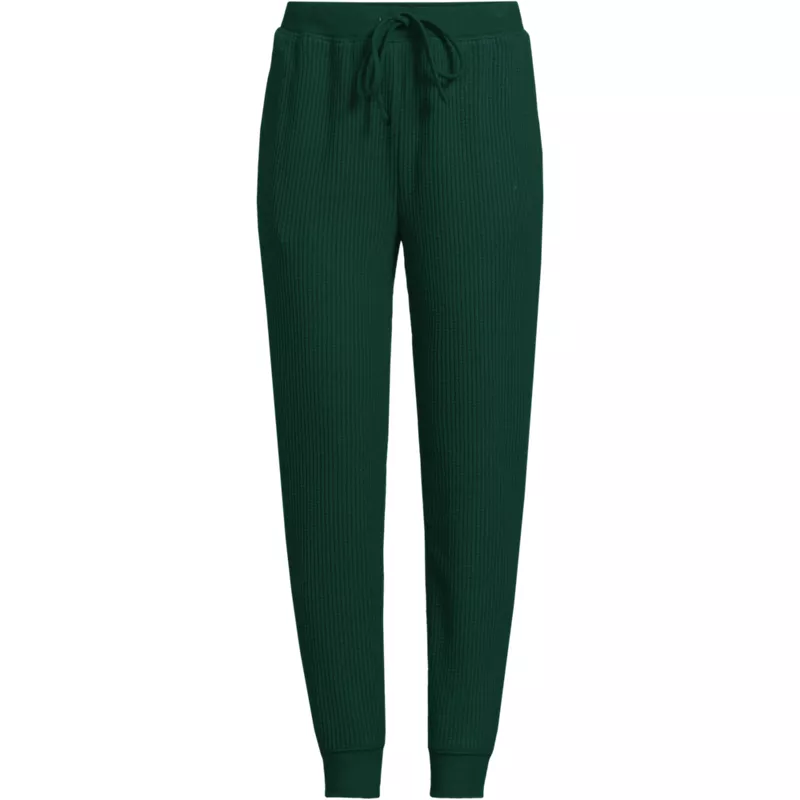 Women's Waffle Knit Jogger Pants, Front