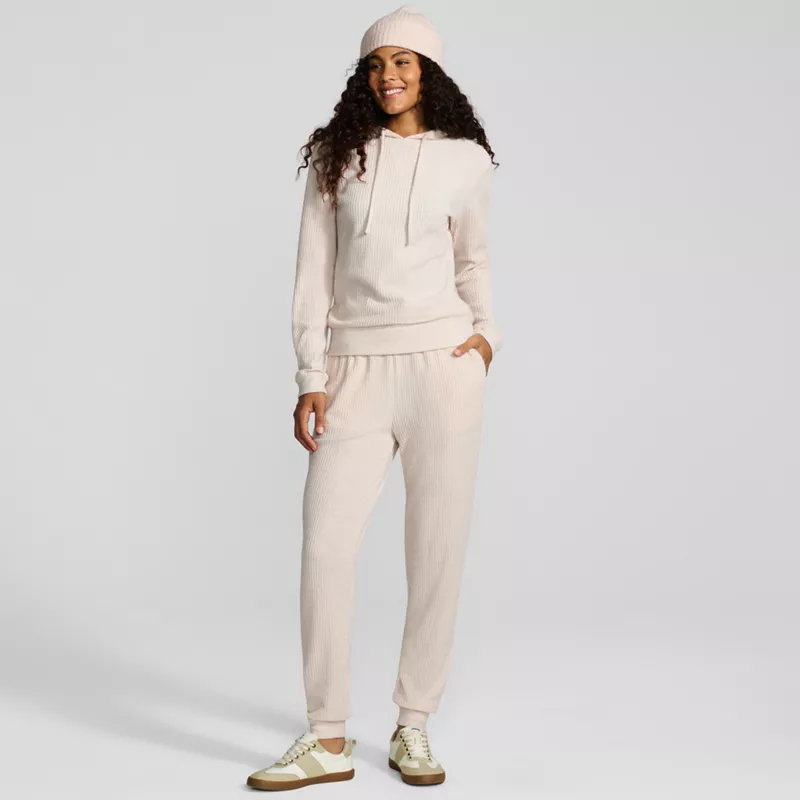 Women's Waffle Knit Jogger Pants, alternative image