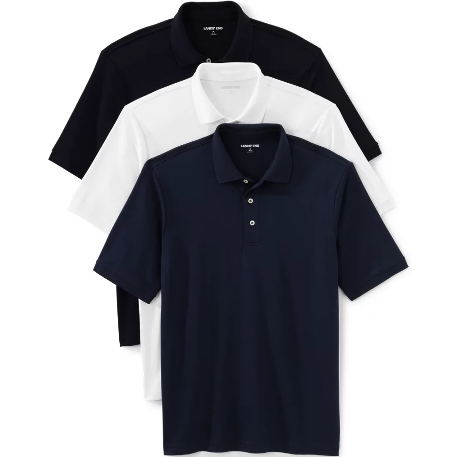 Men's Short Sleeve Supima Polo 3 Pack view 4