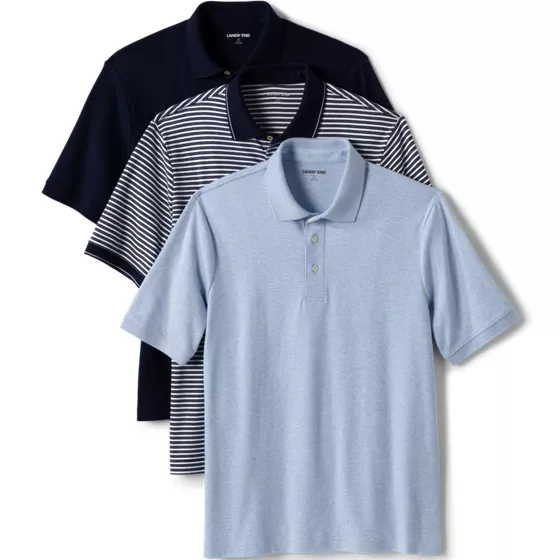 Men's Short Sleeve Supima Polo 3 Pack - primary