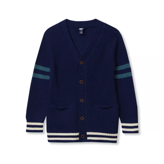 Boys Chunky Knit Cardigan - primary