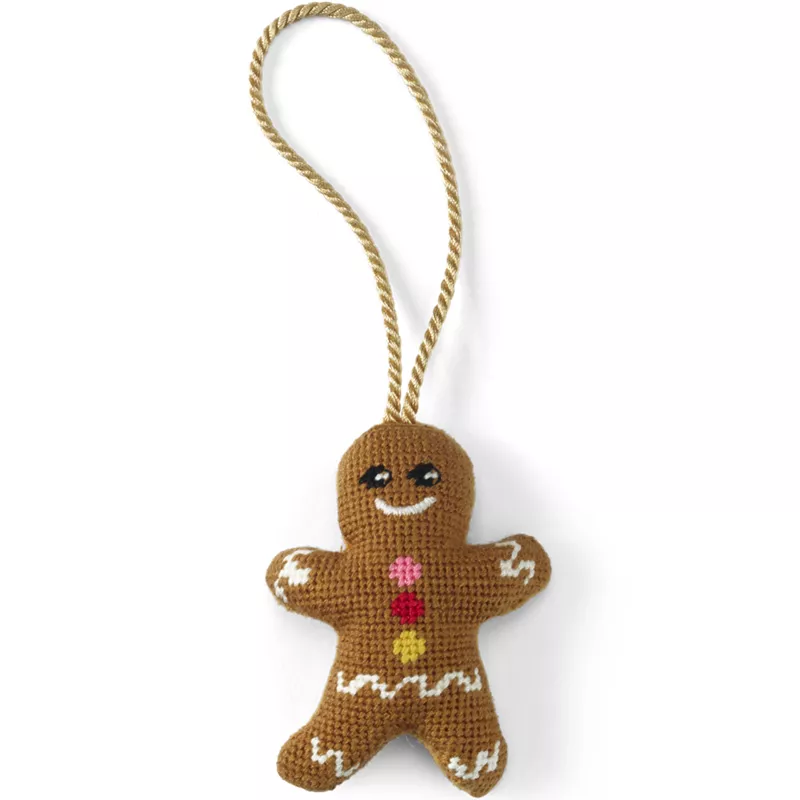 Needlepoint Christmas Ornament, Front
