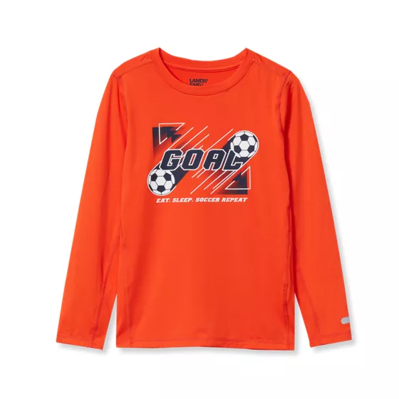 Boys Active Long Sleeve Graphic Tee - primary