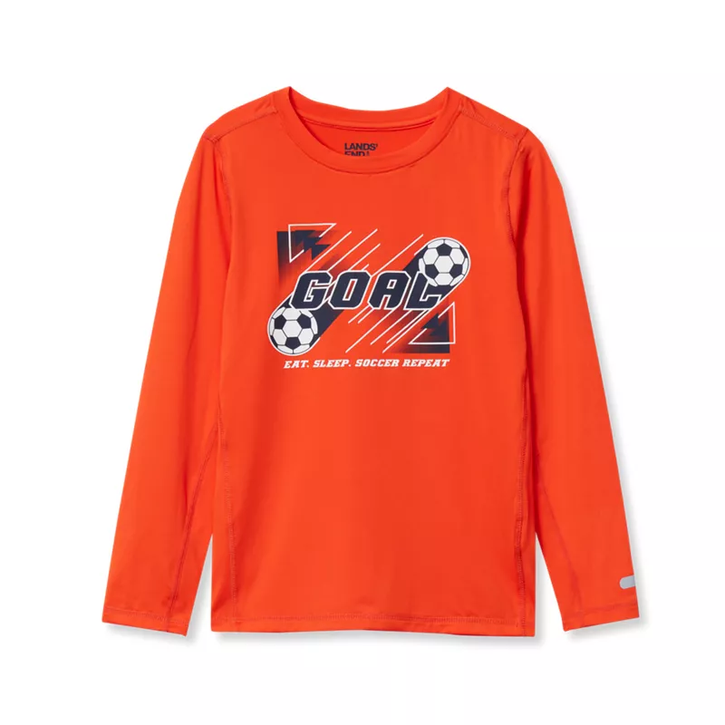 Boys Active Long Sleeve Graphic Tee, alternative image