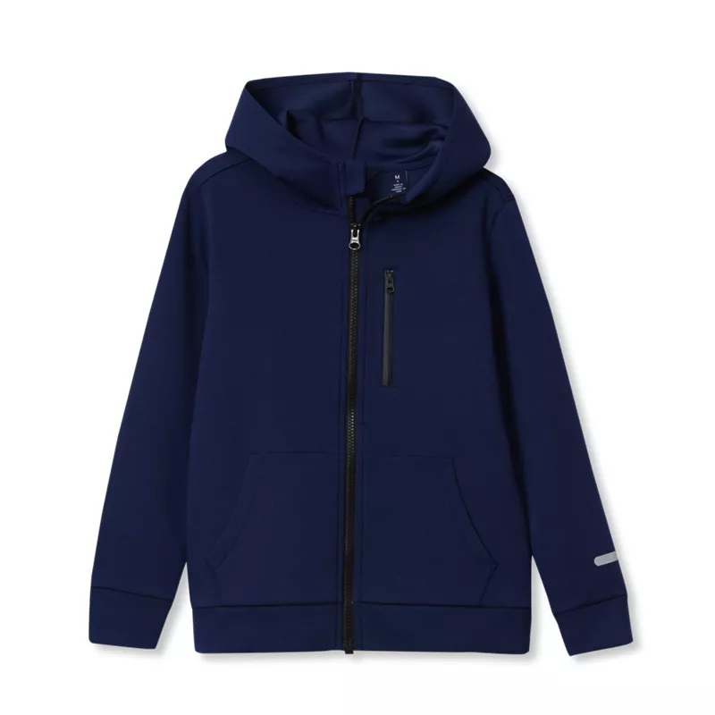 Boys Active Full Zip Hoodie, alternative image