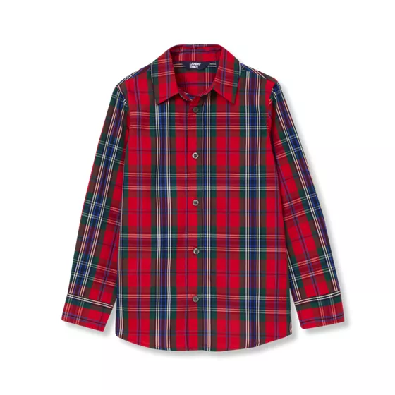 Boys Holiday Long Sleeve Poplin - primary